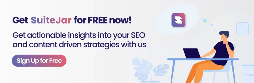 Suitejar SEO tool for building your growth hacking strategy