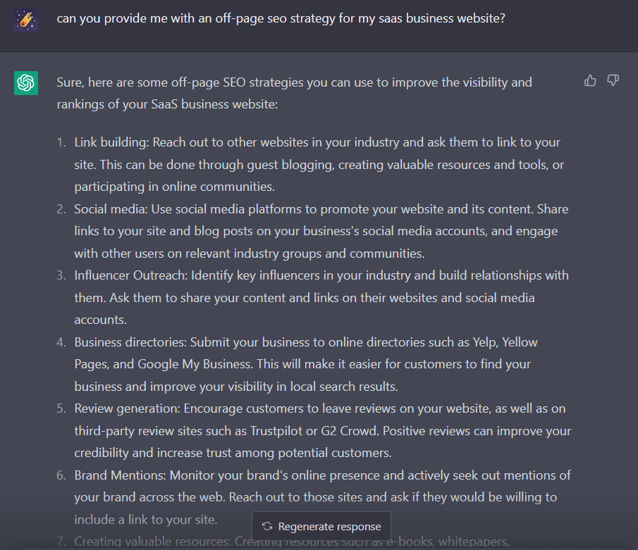 How to use Chatgpt for building SEO strategies