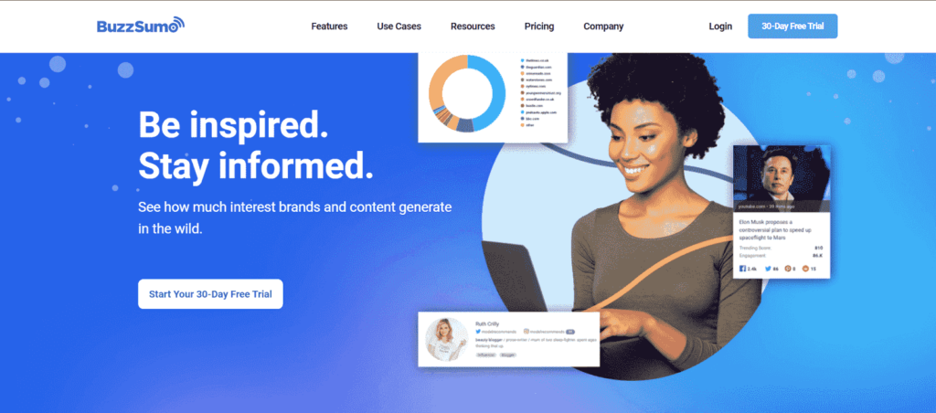 buzzsumo homepage