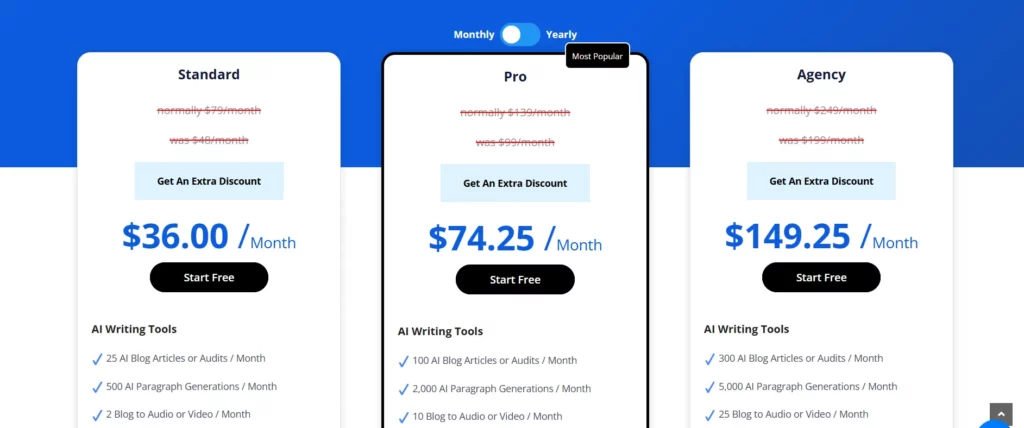 Growthbar pricing