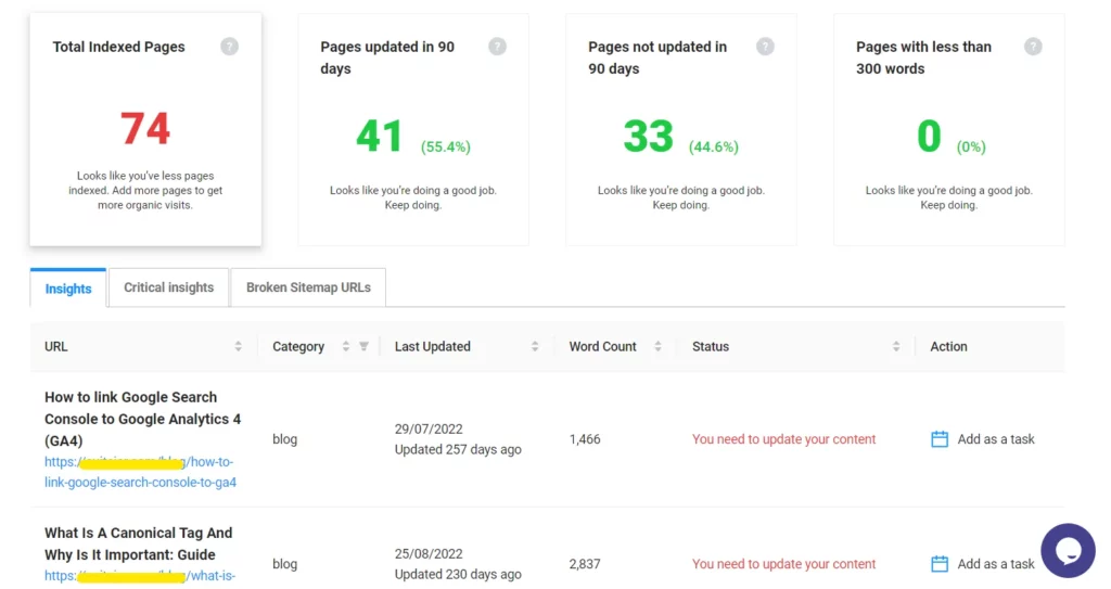 An overview of Suitejar’s Webpage Tracker feature