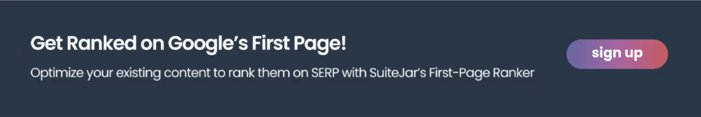 call to action prompting readers to sign up for suitejar