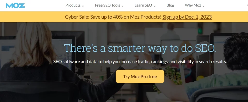 Moz home page


