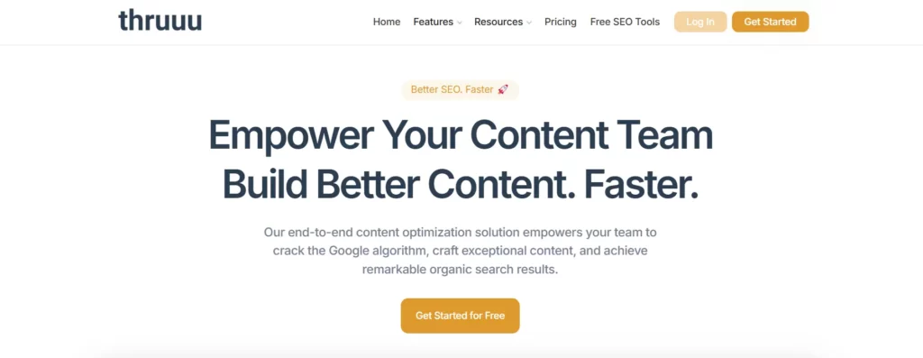 thruuu seo content analysis tool