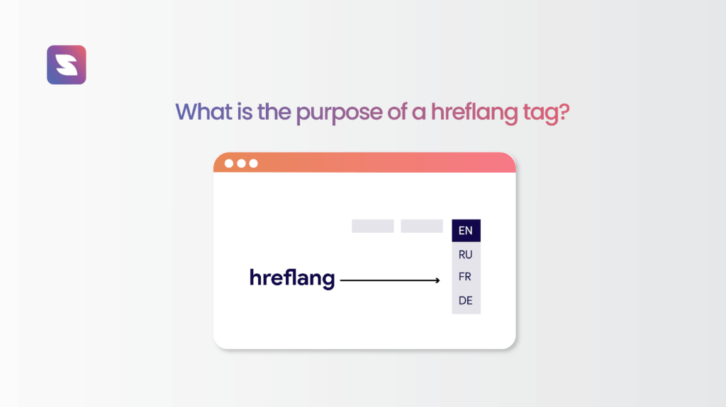 What is the purpose of a hreflang tag?
