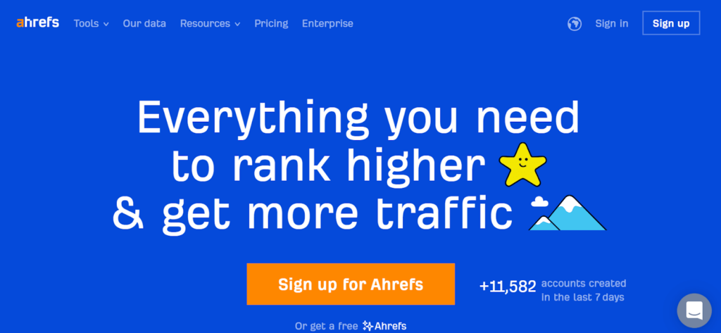 One of the best rank-tracking tools is Ahrefs