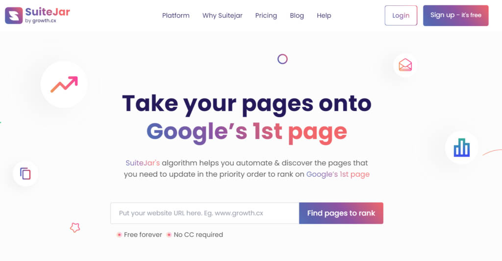 Suitejar homepage