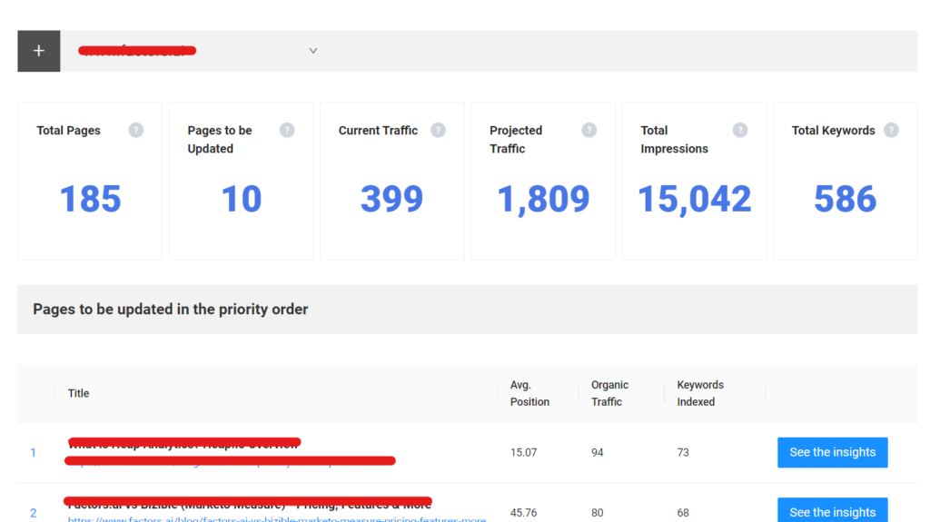 An overview of Suitejar’s First-Page Ranker feature