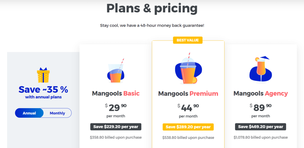 Mangools: Pricing