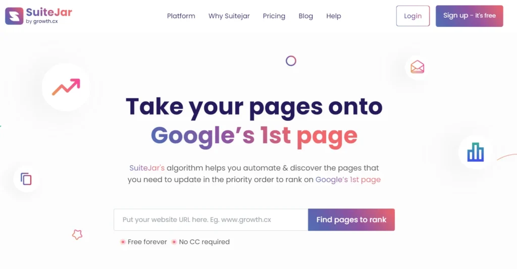 homepage of SuiteJar