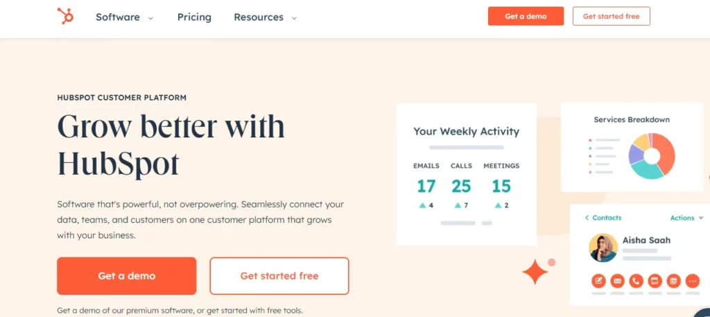 HubSpot Home Page 
