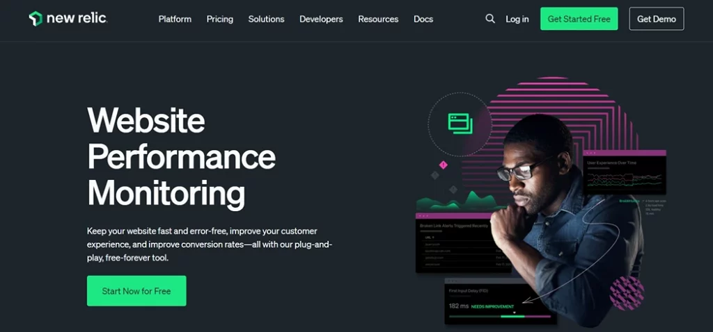NewRelic Home Page
