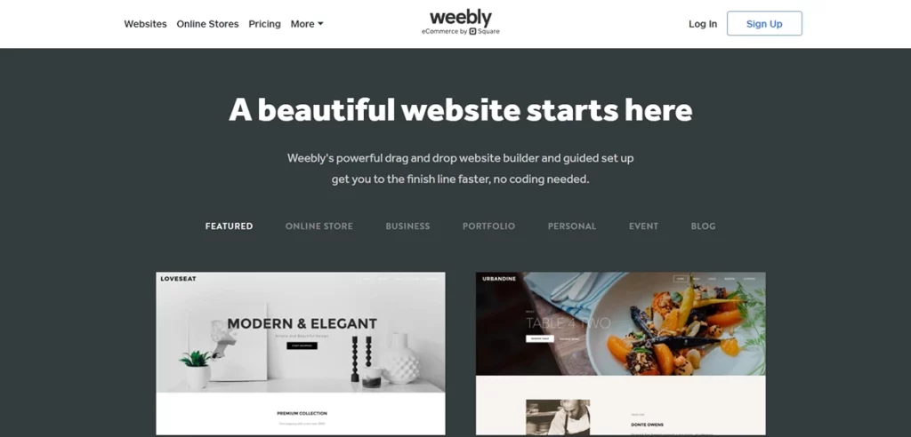 Weebly Home Page